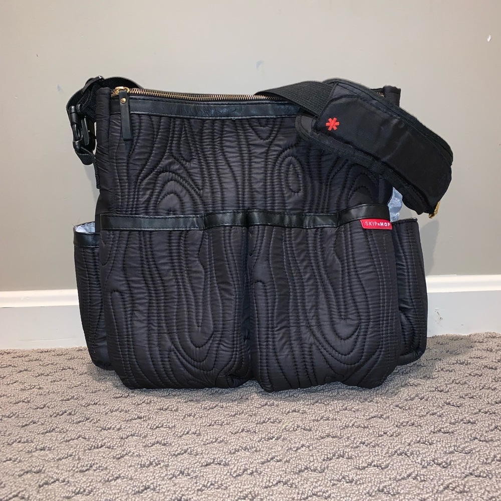 Skip Hop Duo Black Diaper Bag